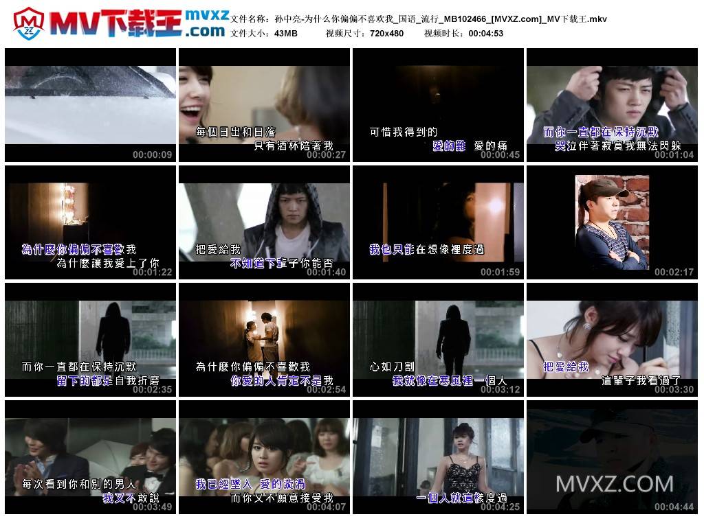 孙中亮-为什么你偏偏不喜欢我_国语_流行_MB102466